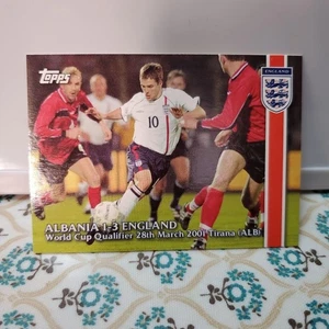 Topps 2001 World Cup Qualifying Soccer Cards Albania vs England England Match - Picture 1 of 2