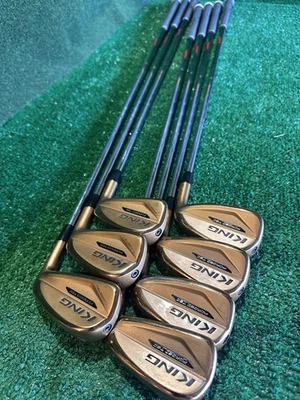 +1/2” Cobra King Forged TEC Copper 4-P Iron Set~KBS $ Regular Flex Steel~6=38” - Image 1 of 4