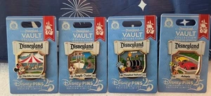 Disneyland 70 Aniversario Día de Apertura Atracción LE Colección Bóveda Prendedor Set 1 - Imagen 1 de 1