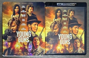 Young Guns 4K ULTRA HD UHD BLU-RAY HERVORRAGENDER ZUSTAND MIT OOP SLIP Emelio Estevez - Bild 1 von 2