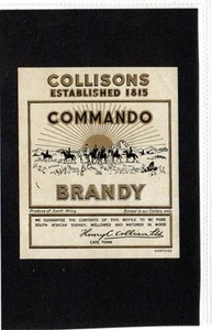 COLLISONS COMMANDO BRANDY: Brandy label (C90832) - Picture 1 of 1