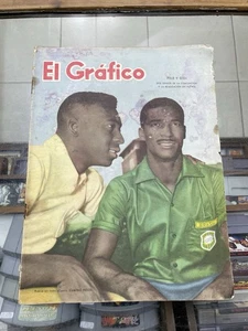 1959 El Grafico Argentina Magazine Pele & Didi Brazilian Soccer Players - Picture 1 of 11