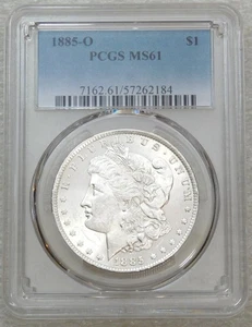 1885-O Morgan Silver Dollar PCGS MS61 Frosty White Luster PQ New Holder #A133B - Picture 1 of 4