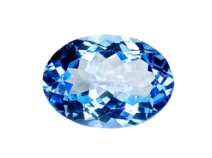 15.48cts sky Blue natural topaz oval shape loose gemstones see video - Picture 1 of 3