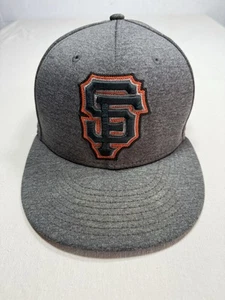 New Era San Francisco Giants 59Fifty Heather Grey Fitted Hat Cap Size 7 3/4 - Picture 1 of 5