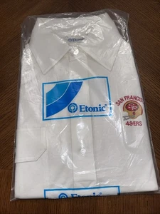Polo Etonic RARO De Colección 1982 Nuevo en Paquete San Francisco 49ers Bordado, Bolsillo Para Hombre’s S - Imagen 1 de 7