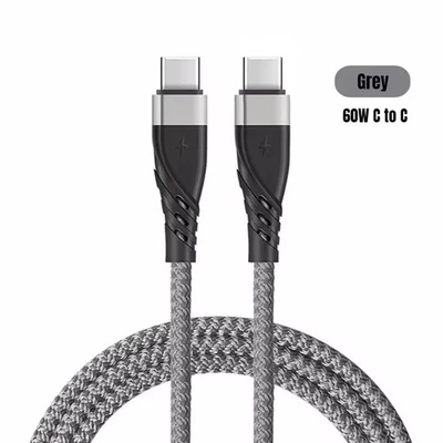 Кабель USB C на USB C тип C быстрая зарядка провод для передачи данных для iPhone 15 16 17 Pro Max - Изображение 1 из 4