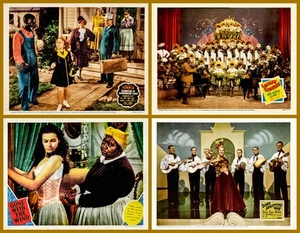 BILL ROBINSON GWTW CARMEN MIRANDA ALLE 4 VIER SEPARATEN 11 X 14 LOBBYKARTEN - Bild 1 von 1