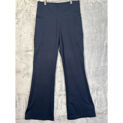 Jockey Navy Flare Leg Leggings with Pockets Size Large - Image 1 of 4