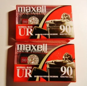 2 nuevos casetes de audio Maxwell Normal Bias UR 90 - Imagen 1 de 2