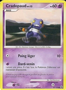 Carte Pokemon " CRADOPAUD " Niveau 13 Aube Majestueuse PV 60 60/100 - Imagen 1 de 1