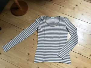 Marc O`Polo Damen T-Shirt Lang Arm beige/braun gestreift Gr. S - Bild 1 von 7