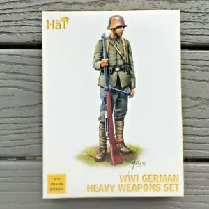 HAT INDUSTRIES 1/72 WW I GERMAN INFANTRY HEAVY WEAPONS FIGURE SET # 8110 NIB - Foto 1 di 5