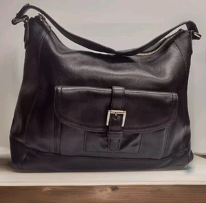 Coach Charlie Black Bag Large Classic Bag Excellent Condition - Picture 1 of 18