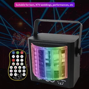 2in1 LED Laser Disco DJ Party Xmas DMX Stage Lighting Bar KTV Show Effect Light - Picture 1 of 14