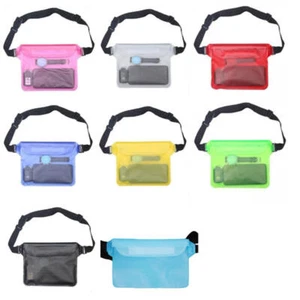 Beach Swimming Waterproof Underwater Waist Bag Pouch Case Pack Wallet Pocket Bag - Picture 1 of 21