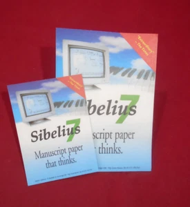 Two Sibelius 7 Promotional stickers. Acorn RISC OS. Original Collectors Item - Picture 1 of 1