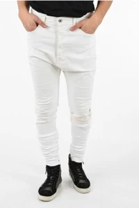 $295 Diesel Men’s Black Gold Type-2840 Knitted Ankle Jeans White Denim Size 29 - Picture 1 of 12