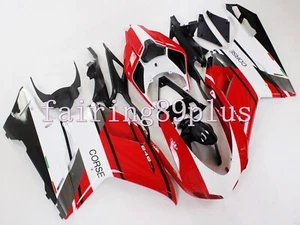 Red White Gray Black ABS Injection Fairing Kit for Ducati 848 evo 2007-2011 - Picture 1 of 6