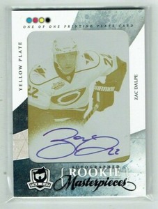 10-11 UD Upper Deck The Cup  Zac Dalpe  1/1 Printing Plate  Rookie  Auto