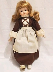 House of Lloyd 1990 Priscilla Pilgrim Porcelain Doll Incomplete No Cracks - Picture 1 of 17