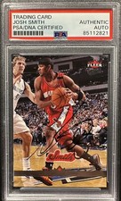 2006-07 Fleer Ultra ATL HAWKS Josh Smith Signed Autographed Basketball Card PSA