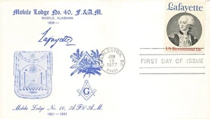 1716 13c LAFAYETTE - Mobile Masonic Lodge No. 40 - Picture 1 of 1