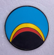 OFFICIAL GERRY ANDERSON SPACE 1999 SUNRISE LOGO PIN BADGE