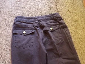 vintage Fashion Bug stretch jean-type capris - black size 6 - Picture 1 of 3