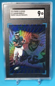 2024 Panini Illusioni - Collezione Dots Trophy #72 SAQUON BARKLEY - SGC 9 MT - Foto 1 di 2