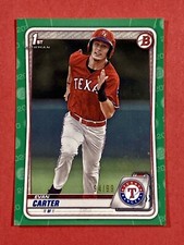EVAN CARTER - 2020 Bowman Draft 1st Green SP #/99 Rookie RC Card #BD-126