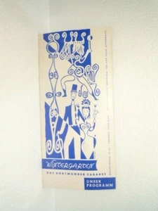 PROGRAMA WINTERGARTEN CABARET DORTMUND AÑOS 50 / 60 - Imagen 1 de 6