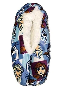 Disney Frozen II Elsa Olaf Anna Believe in The Journey Fuzzy Slippers sm /m 8-13 - Picture 1 of 1