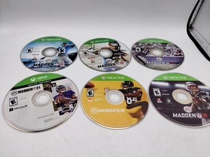 Xbox One 6x Madden NFL Football Spiel Lot 15 16 17 18 19 21 - Bild 1 von 3