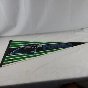 Vintage Trench Carolina Panthers NFL Pennant 90’s - 30” x 12" - EUC - Free Ship - Picture 1 of 6