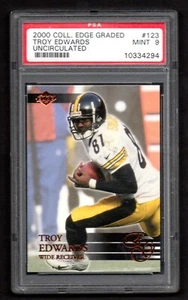 2000 Collector's Edge Graded Uncirculated /5000 Troy Edwards #123 PSA 9 Mint - Picture 1 of 2