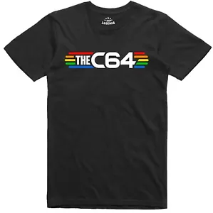 Camiseta C64 retro para hombre vintage con logotipo de computadora 8 bits para jugador - Imagen 1 de 1