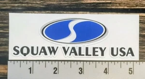Squaw Valley Oval Skigebiet Schnee Skifahren Boarding Aufkleber Decal - Bild 1 von 1
