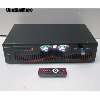 EQ666BT Dual 20-Band Stereo EQ Graphic Equalizer +4pcs Cable +Dual RCA Connector - image 1 of 3