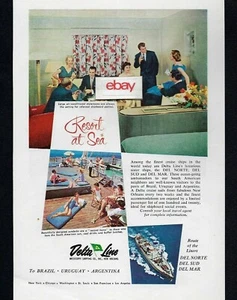 DELTA LINE RESORT AUF SEE NACH BRASILIEN VON DEL NORTE-DEL SUD UND DEL MÄRZ 1967 AD - Bild 1 von 1