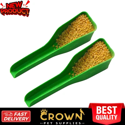 2 Pcs Spoon Tableware Bird Feeder Canary Food Scoop Cage Birds Spoons - Image 1 of 4