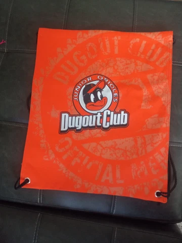 JR Orioles Book Bag Backpack Basketball Dugout Club Baltimore Orioles 17"×14.5" Cover