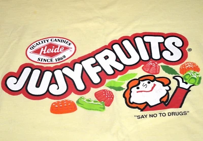 Vintage T-Shirt Juicy Fruits Say No to Drugs Size M/L 80s 90s Single Stitch - Image 1 of 4