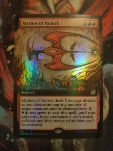 Mythos Of Vadrok EXTENDED FOIL ** 50% Off $30+ ** Magic The Gathering MTG Card - Picture 1 of 2