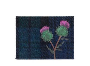 Highland Thistle Harris Tweed Leder Academy Kartenetui - Bild 1 von 2