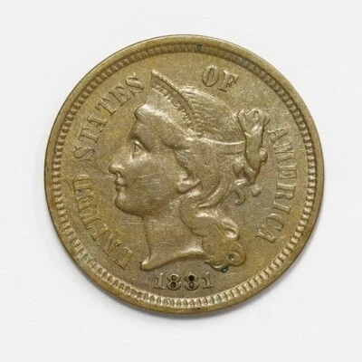 1881 Three Cent Nickel - Image 1 of 3