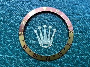 Auténtico ROLEX GMT-Master II 16713 16718 "Rootbeer" Inserto de bisel de zafiro #899 - Imagen 1 de 5