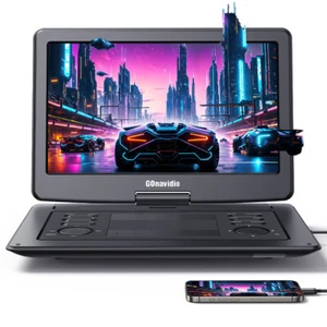 19" Full HD Portable DVD Player w/16" Screen HDMI Region Free USB SD MP3 Battery - Picture 1 of 12