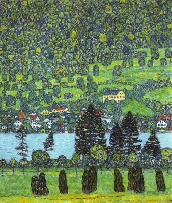 Impresión Giclee Gustav Klimt Mountain Slope at Unterach sobre Lienzo 8x10 Decoración de Pared Foto 1 de 2