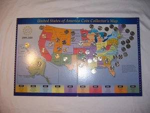 FIFTY STATE COMMEMORATIVE QUARTERS 1999-2008 COLLECTORS EDITION COMPLETE, - Picture 1 of 20